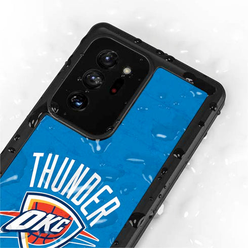 NBA OKC Thunder Distressed Galaxy Note20 Ultra 5G Waterproof Case